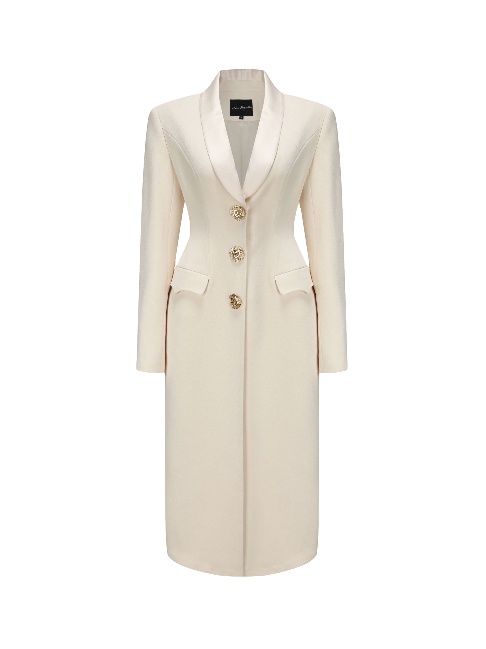 Evie Long Suit Jacket (White) von Nana Jacqueline