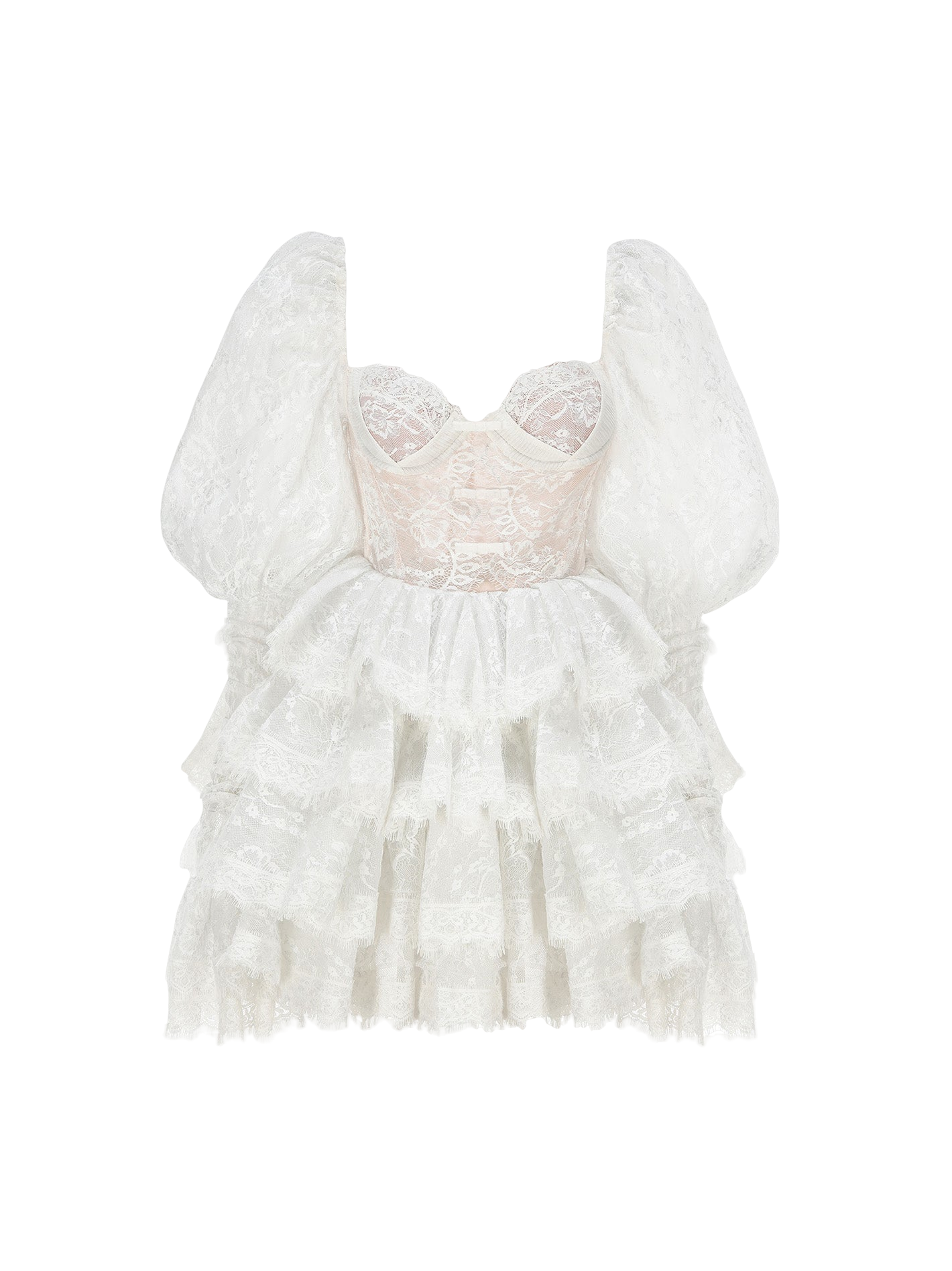 Penelope Lace Dress (White) von Nana Jacqueline