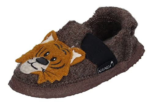 Nanga Kinder - Unisex Kinder Hausschuh Roar Tiger braun 24 von Nanga