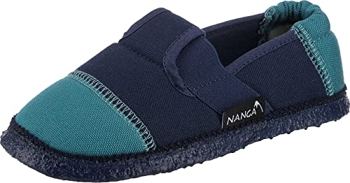 Nanga Kinder - Unisex Kinder-Hausschuhe Klette Petrol 27 von Nanga