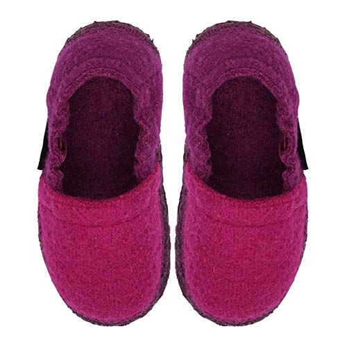 Nanga Unisex Kinder Lenny Niedrige Hausschuhe, Pink (Bordeaux 43), 38 EU von Nanga