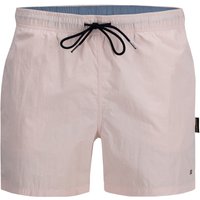 NAPAPIJRI Herren Badeshorts rosa Mikrofaser unifarben von Napapijri