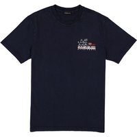 NAPAPIJRI Herren T-Shirt blau Baumwolle von Napapijri