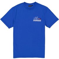 NAPAPIJRI Herren T-Shirt blau Baumwolle von Napapijri