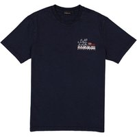 NAPAPIJRI Herren T-Shirt blau Baumwolle von Napapijri