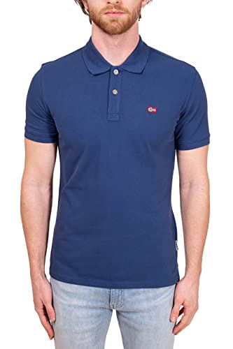 NAPAPIJRI - Men's Flag Badge Polo Shirt - Size M von Napapijri