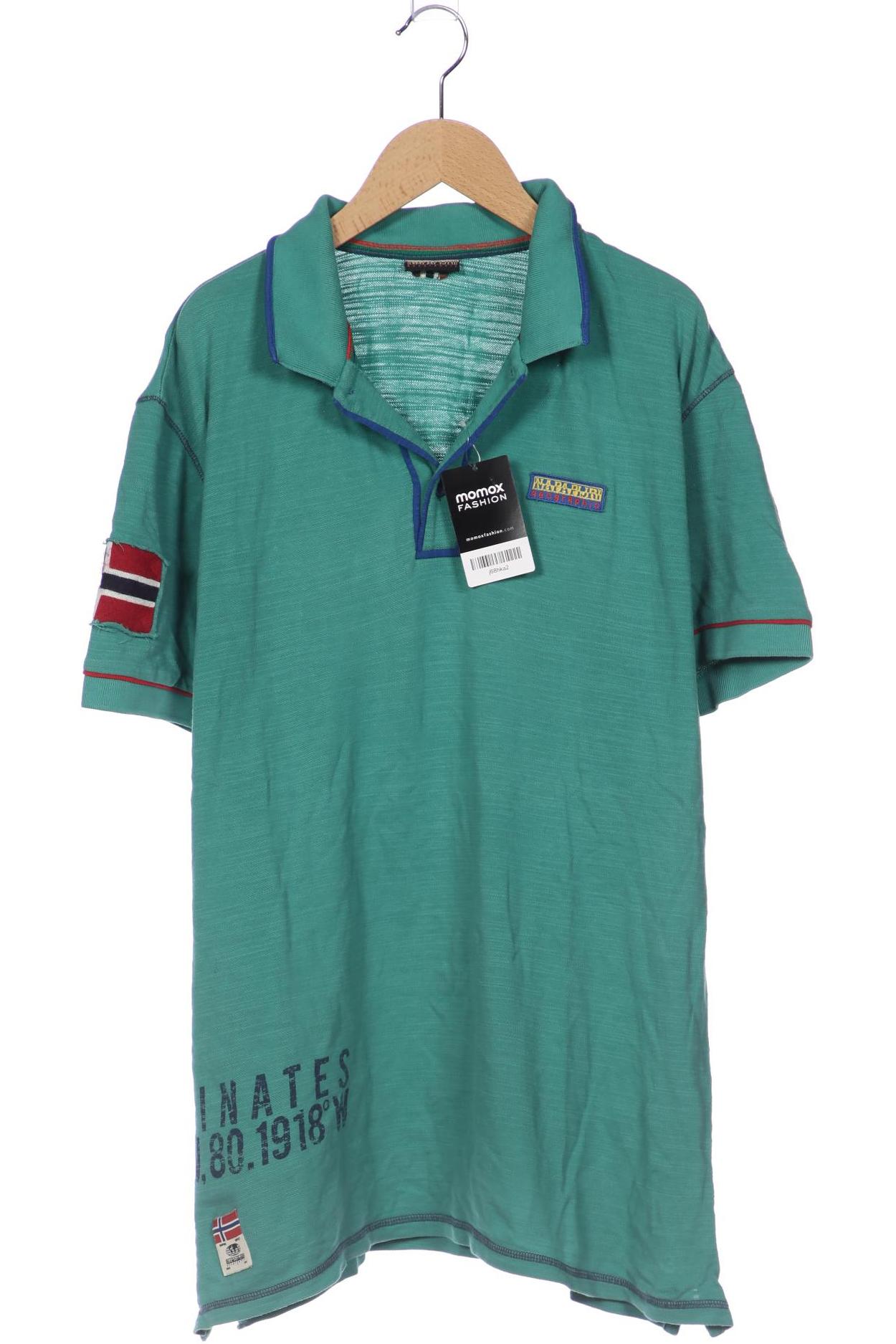 Napapijri Herren Poloshirt, türkis, Gr. 56 von Napapijri