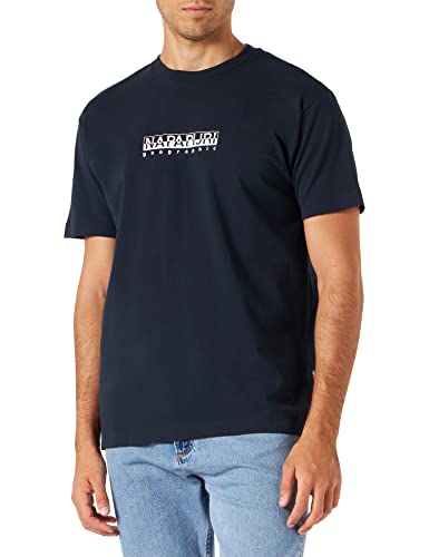 NAPAPIJRI Herren S-Box Ss 3 T-Shirt, Marineblau, XL von Napapijri