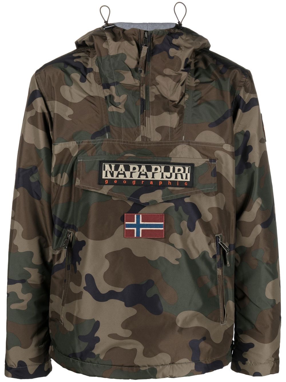 Napapijri Jacke mit Camouflage-Print - Grün von Napapijri