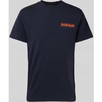Napapijri T-Shirt mit Rundhalsausschnitt Modell 'GRAS' in Marine, Größe M von Napapijri