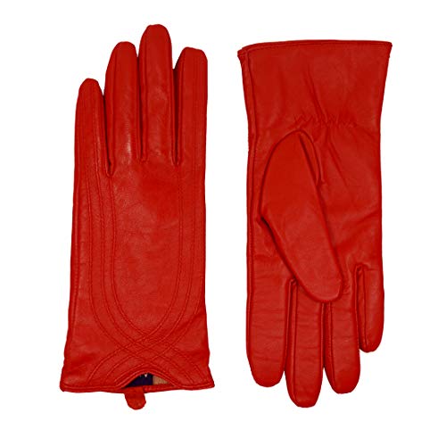 Nappaglo Damen Lederhandschuhe Winter Touchscreen Lammfell Elegant Echtleder Warm Handschuhe Outdoor von Nappaglo