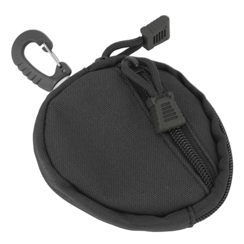 Mini-Geldbörse, Sport-Münztasche aus Segeltuch, Langlebig, Kompakt, für den Außenbereich (Black) von Naroote