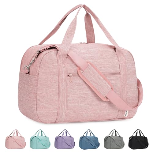 Narwey Handgepäck 45x36x20cm Easyjet Cabin Bag Handgepäck Tasche für Flugzeug Reisetasche Damen Herren mit Laptopfach für Weekender Kurze Tirp 25L(Rosa) von Narwey