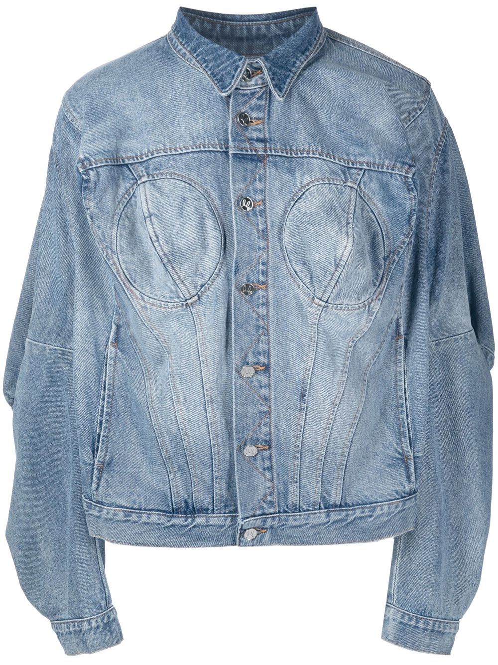 Natasha Zinko Ausgeblichene Jeansjacke - Blau von Natasha Zinko