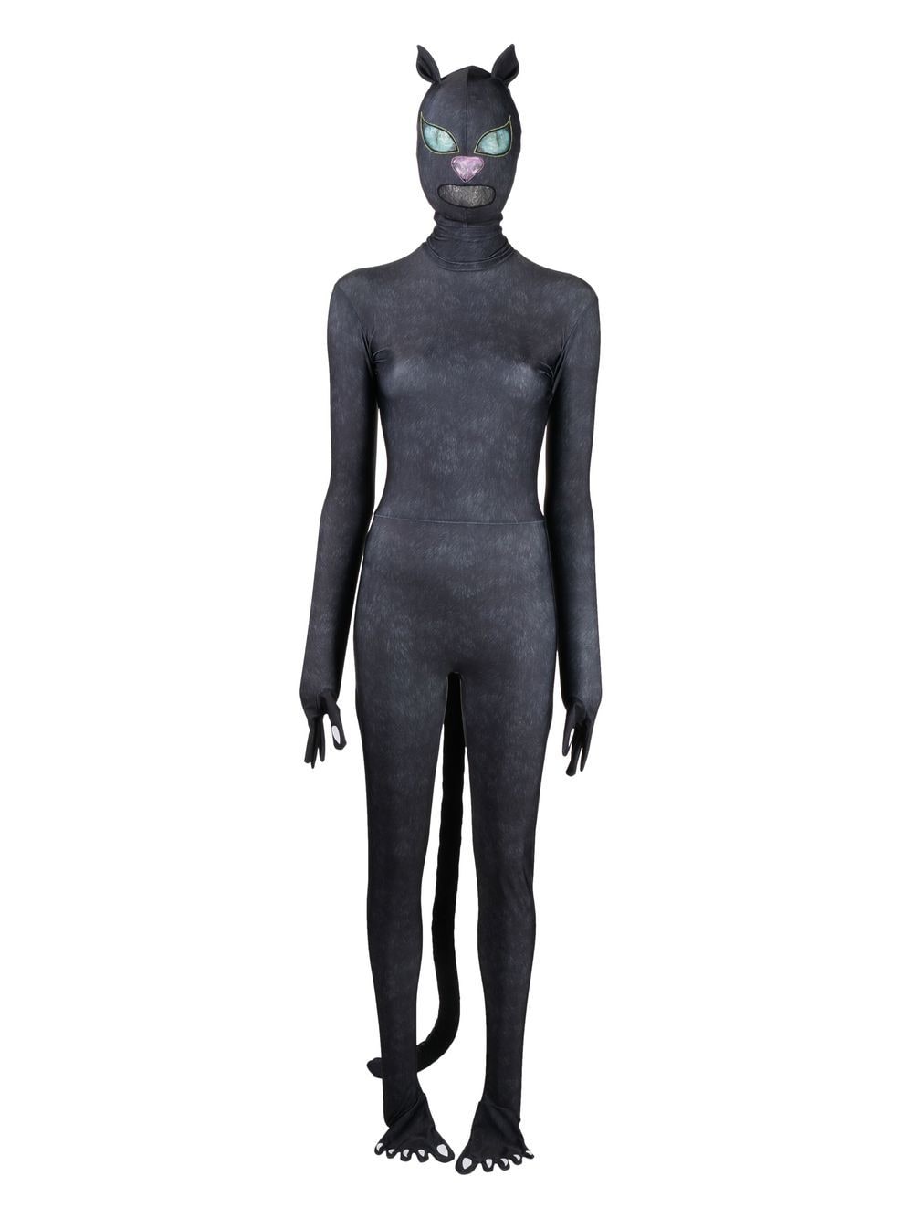 Natasha Zinko Halloween-Jumpsuit im Katzendesign - Blau von Natasha Zinko