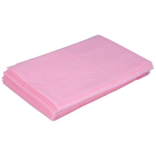 10 Stück Massagetischbezug, Einweg-Massagebettlaken, Wasserdichter Schönheitsbettbezug Für Hygienische, Nicht Gewebte Bettwäsche Für Schönheitssalon (180/80 Cm)(Rosa) von Natudeco