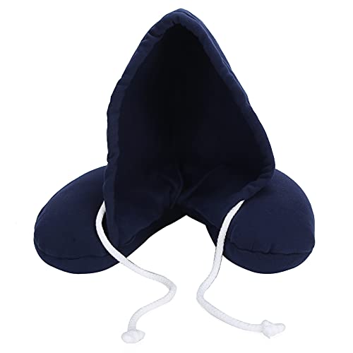 Nackenstütz-Hoodie-Kissen, U-förmiges Reisekissen Mit Kapuze, Büro, Entspannendes Nackenkissen Für Büro, Reisen, Nackenstütze von Natudeco