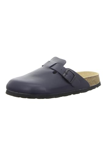 Natural Sense Unisex Hausschuhe Clog Leder blau 1095024, Schuhgröße:37 EU Natural Sense Unisex Hausschuhe Clog Leder blau 1095024, Schuhgröße:37 EU von Natural Sense