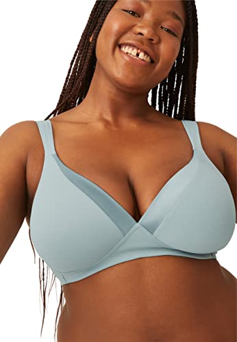 Naturana BH Damen ohne Bügel Cup A-D 100% Angenehm Dank extra Softer Schalen I BH ohne Bügel mit nahtlosen Cups - Ideal unter Blusen & T-Shirts Damen BH für maximalen Halt 95 Matcha Sorbet B von Naturana