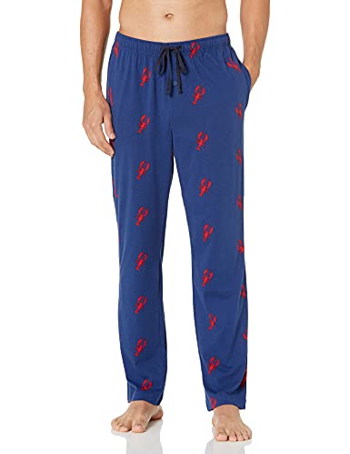 Nautica Herren Schlafanzughose aus 100% weicher Baumwolle, elastischer Bund Pyjamahose, Blauer Karabiner, X-Large von Nautica