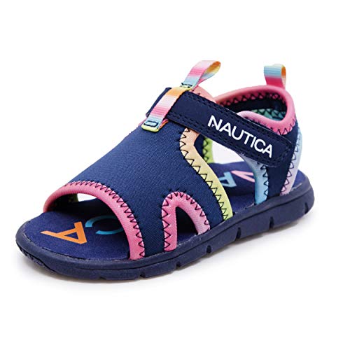 Nautica Sportsandalen für Kinder, Wasserschuhe mit offener Zehenpartie für den Sommer, Jungen, Mädchen, (kleine Jungen / große Junge), Navy Tie Dye, 11.0 cm von Nautica