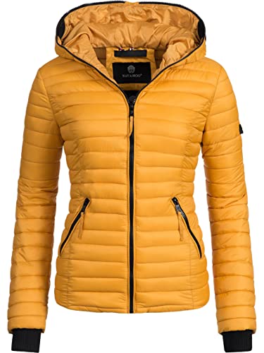 Navahoo Damen Damen leichte Übergangsjacke Steppjacke mit Kapuze Kimuk Gelb Gr. XXL Navahoo Damen Damen leichte Übergangsjacke Steppjacke mit Kapuze Kimuk Gelb Gr. XXL von Navahoo