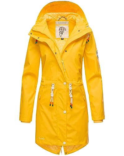 Navahoo Damen Übergangsjacke Regenmantel wasserdicht lang mit Kapuze Tropical Stormoo Yellow Gr. XS Navahoo Damen Übergangsjacke Regenmantel wasserdicht lang mit Kapuze Tropical Stormoo Yellow Gr. XS von Navahoo