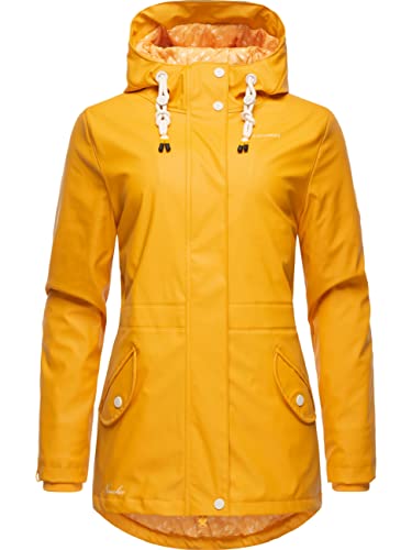 Navahoo Damen Übergangsjacke Regenmantel wasserdicht lang warm gefüttert mit Kapuze Oceans Heart Amber Yellow Gr. XXL Navahoo Damen Übergangsjacke Regenmantel wasserdicht lang warm gefüttert mit Kapuze Oceans Heart Amber Yellow Gr. XXL von Navahoo