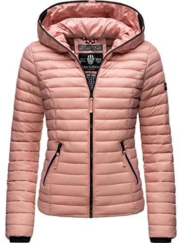 Navahoo Damen Damen leichte Übergangsjacke Steppjacke mit Kapuze Kimuk Powder Rose Gr. M von Navahoo