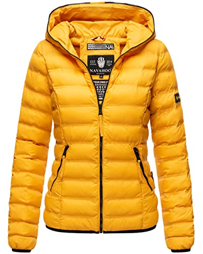 Navahoo Damen Übergangsjacke leichte Steppjacke Outdoor-Jacke mit Kapuze Neevia Yellow Gr. XS Navahoo Damen Übergangsjacke leichte Steppjacke Outdoor-Jacke mit Kapuze Neevia Yellow Gr. XS von Navahoo