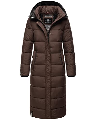 Navahoo Damen Winter Jacke Stepp Mantel B872 [B872-Isal-Dark-Choco-Gr.M] von Navahoo