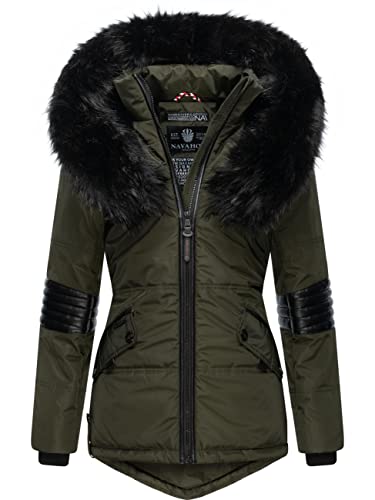 Navahoo Damen Winterjacke Steppjacke Nirvana Olive Gr. L von Navahoo