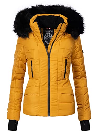 Navahoo Damen Winterjacke Steppjacke mit Kapuze Adele Gelb Gr. XS Navahoo Damen Winterjacke Steppjacke mit Kapuze Adele Gelb Gr. XS von Navahoo