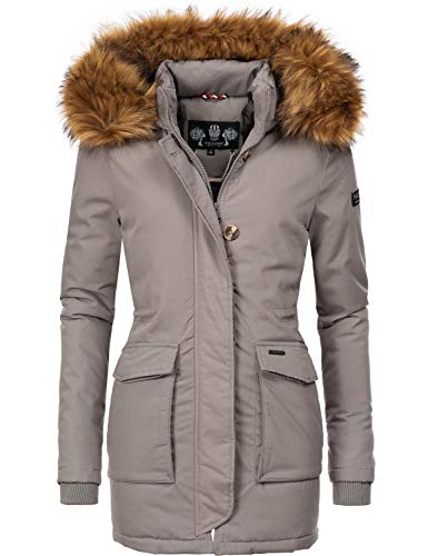 Navahoo Damen Winterjacke Wintermantel Schneeengel-Prc Grau Gr. XS von Navahoo