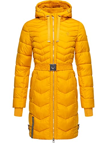 Navahoo Damen Wintermantel Steppmantel Jacke mit Taillengürtel Alpenveilchen Yellow Gr. XXL Navahoo Damen Wintermantel Steppmantel Jacke mit Taillengürtel Alpenveilchen Yellow Gr. XXL von Navahoo