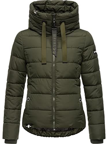 Navahoo Damen mitteldick gefütterte Winter Steppjacke Amayaa Olive Gr. XL von Navahoo