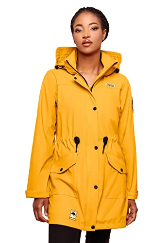 Navahoo Damen wasserdichter gefütterter Regenmantel Deike Amber Yellow Gr. L Navahoo Damen wasserdichter gefütterter Regenmantel Deike Amber Yellow Gr. L von Navahoo