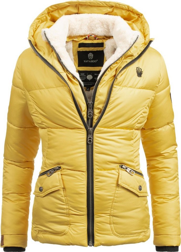 Navahoo Winterjacke Megan stylische Damen Steppjacke mit Teddyfutter Navahoo Winterjacke Megan stylische Damen Steppjacke mit Teddyfutter von Navahoo