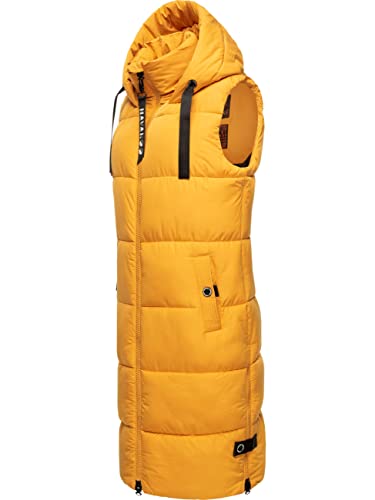 Navahoo Damen ärmellose Lange Outdoorweste warme Winterjacke Schnuffelchen Amber Yellow Gr. S Navahoo Damen ärmellose Lange Outdoorweste warme Winterjacke Schnuffelchen Amber Yellow Gr. S von Navahoo