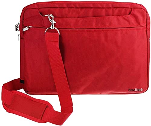 Navitech Rot Wasserfeste Tasche – Kompatibel mit dem HP ProBook x360 435 G10 13.3' Touchscreen Business Laptop von Navitech