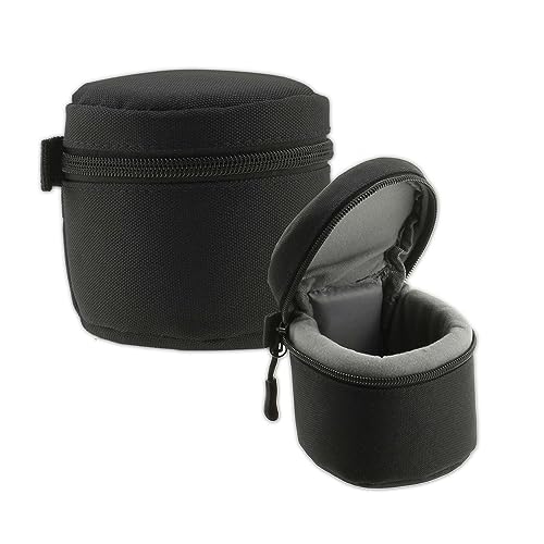 Navitech Schwarz Wasserdicht Kameraobjektiv Schutzhülle Tasche - Kompatibel Mit Dem Sony E 50mm f/1.8 OSS Lens von Navitech