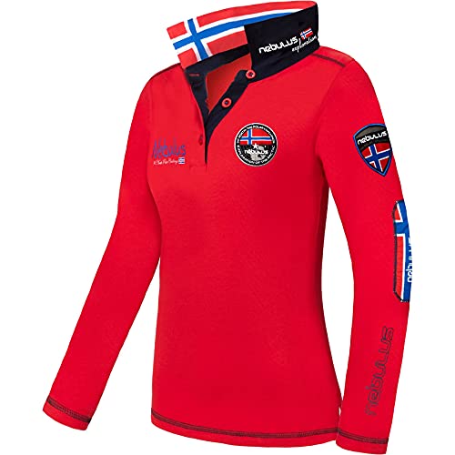 Nebulus Damen Poloshirt BENTY, Shirt, Sweatshirt, Polo, rot - M/38 von Nebulus
