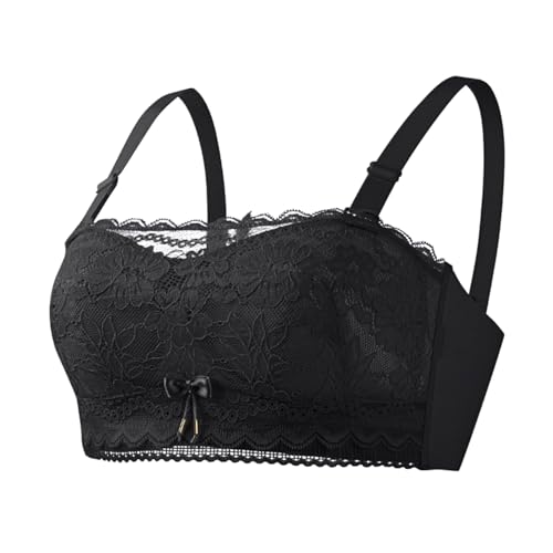 Necalisi trägerloser BH Push up Schwarz Bandeau BH Gepolsterter Trägerloser Brarette BH Ohne BüGel Nahtloser Bandeau Tube Top BH BHS Frauen 100B Necalisi trägerloser BH Push up Schwarz Bandeau BH Gepolsterter Trägerloser Brarette BH Ohne BüGel Nahtloser Bandeau Tube Top BH BHS Frauen 100B von Necalisi