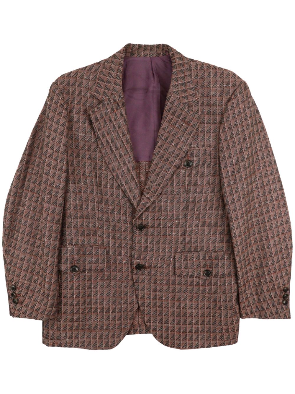 Needles 2B Jacquard-Blazer - Nude von Needles