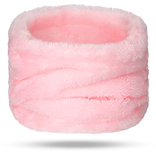 Neer Kinder Winter Schlauchschal mit Fleece Dick Schal Weich Warm Loop Schal für 1-5 Jahre Kinder Baby Mädchen Jungen, Rosa Farbe von Neer