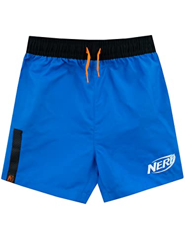 NERF Badehose | Badeshorts Jungen | Badehosen Jungs Mit Wasserreaktivem Merkmal Blau 140 von NERF