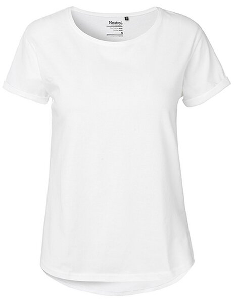 Neutral® Damen Roll Up Sleeve T-Shirt von Neutral Bio Baumwolle Rollärmel von Neutral®