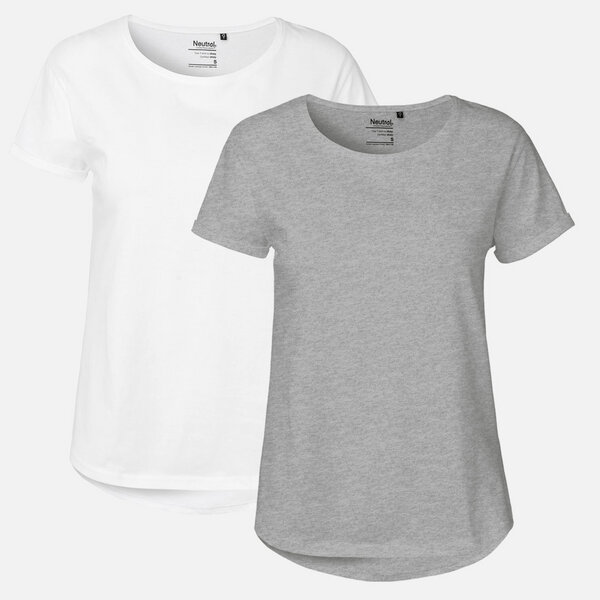 Doppelpack Neutral® Ladies Roll Up Sleeve T-Shirt von Neutral®