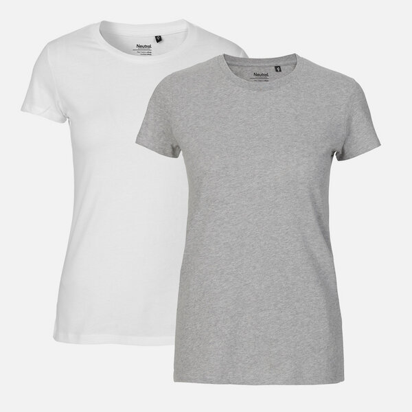 NEUTRAL® Doppelpack Damen Bio T-Shirt  - Bio Baumwolle von Neutral®