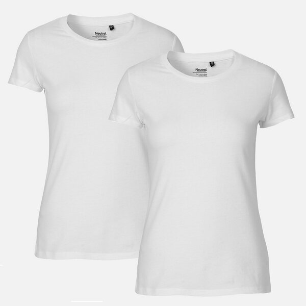 NEUTRAL® Doppelpack Damen Bio T-Shirt  - Bio Baumwolle von Neutral®